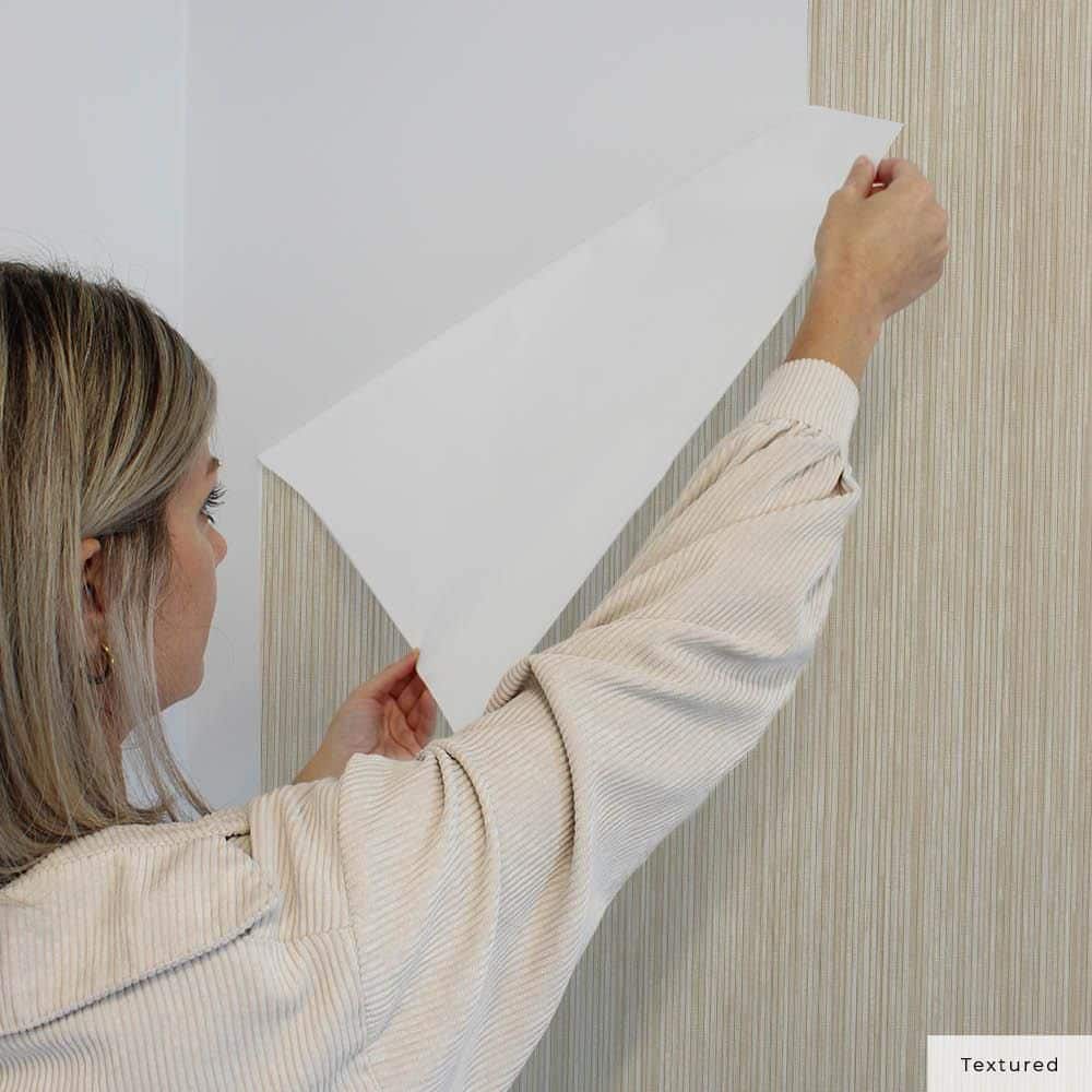 Sand Textured Grasscloth Peel and Stick Wallpaper Roll