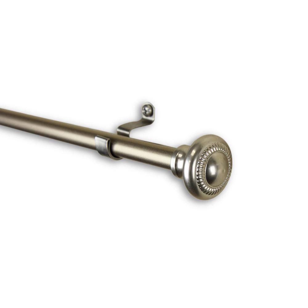 Adjustable Satin Nickel Cafe Curtain Rod Holder