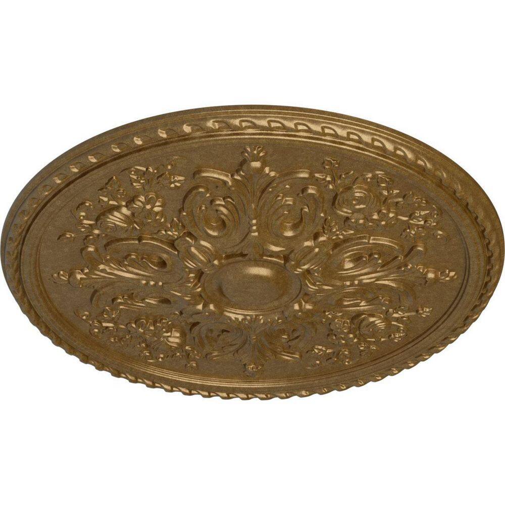 Bradford Pale Gold 32" Polyurethane Ceiling Medallion