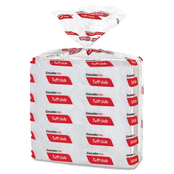 Tuff-Job S300 Airlaid Wipers, 12 in. x 13 in., White, 50/Pack, 16/Carton