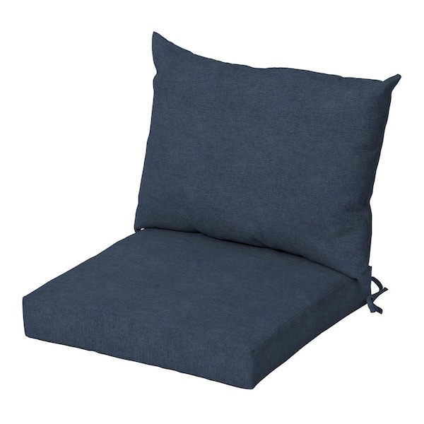 ARDEN 21 x 17 Oceantex Outdoor Deep Seating Lounge Dining Chair Cushion Set, Ocean Blue