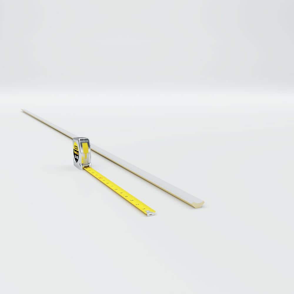 Traditional White Polyurethane Crown Moulding, 94.5" Length