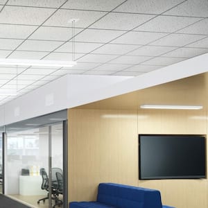 2 ft. x 2 ft. Radar White Fineline Beveled Edge Lay-In Ceiling Tile, pallet of 320 (1280 sq. ft.)