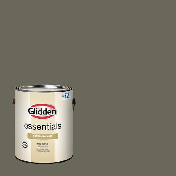 Glidden Essentials 1 gal. PPG1030-7 Double Duty Satin Exterior Paint
