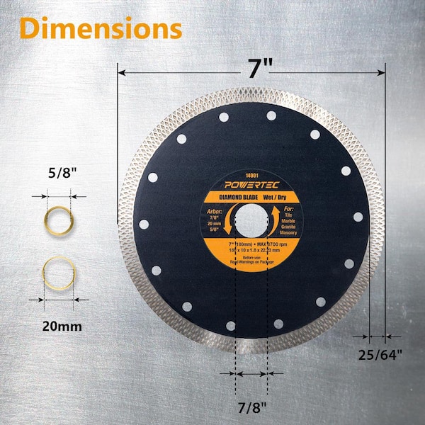 10-Pack 3.94” Wet Saw Blade For Tile & Lapidary – Ultra Thin 0.23mm, 16mm Arbor, Metal Core, For Cutting Soft Gems, Opals, Turquoise, And Tile
