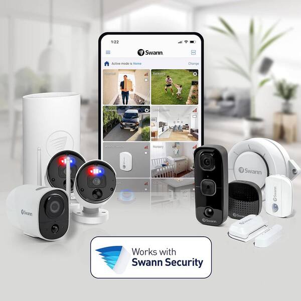 Swann Fortify Wired 1080p Wi-Fi Indoor/Outdoor Smart Home Security
