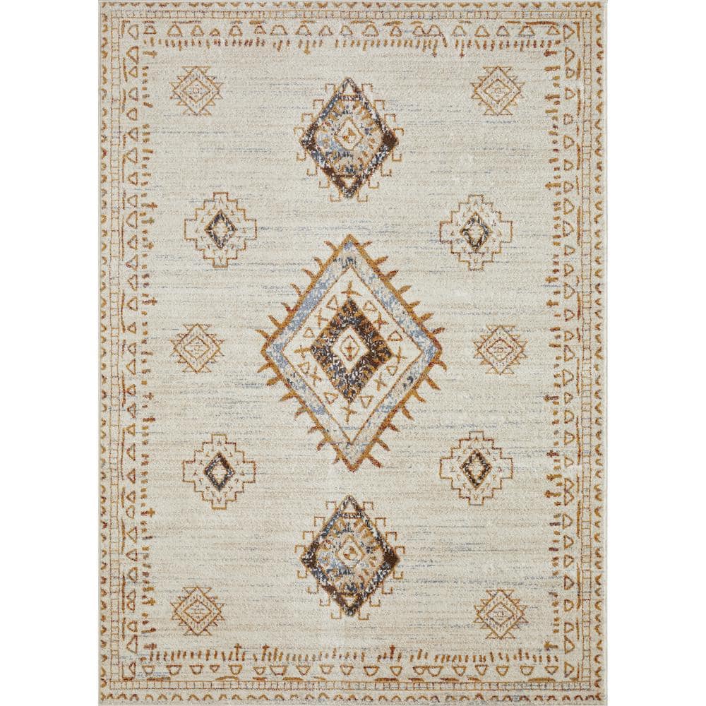LOOMAKNOTI Alsbrooke Temarnie Cream 9 ft. 10 in. x 12 ft. 10 in