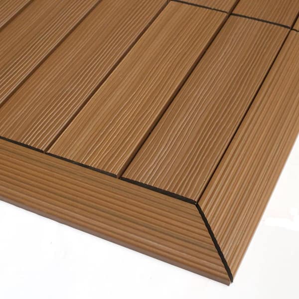 NewTechWood 1/6 ft. x 1 ft. Quick Deck Composite Deck Tile
