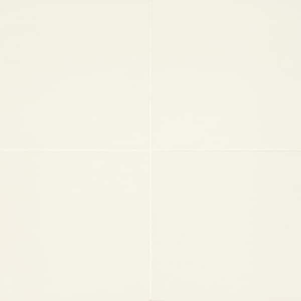 Bedrosians Rothko Square 9 in. x 9 in. Matte White Ceramic Tile (10.76 sq. ft./Case)