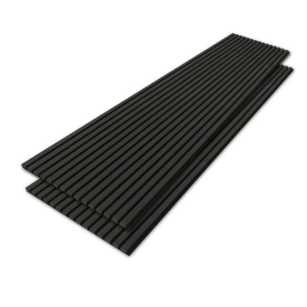 Acoustic Foam Sound Absorption Panels - Black (12 Pieces)