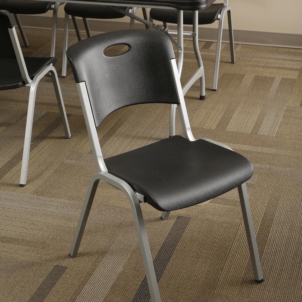 Black Lifetime Folding Chairs 480310 64 1000 