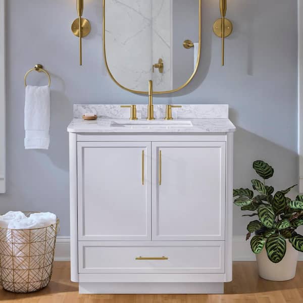 Home Decorators Collection Tamsin 36 in. Single Sink White