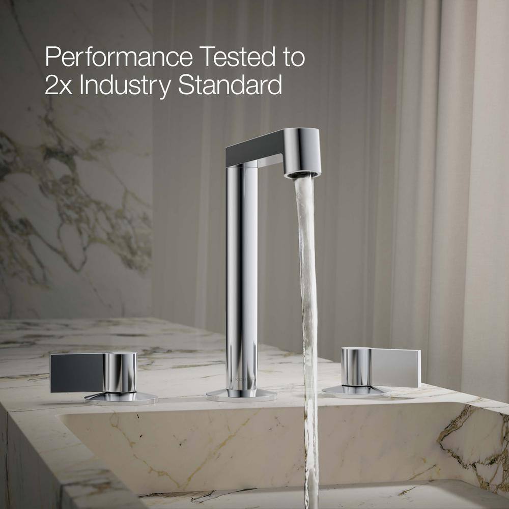 Polished Chrome Modern Lever Bathroom Sink Handles