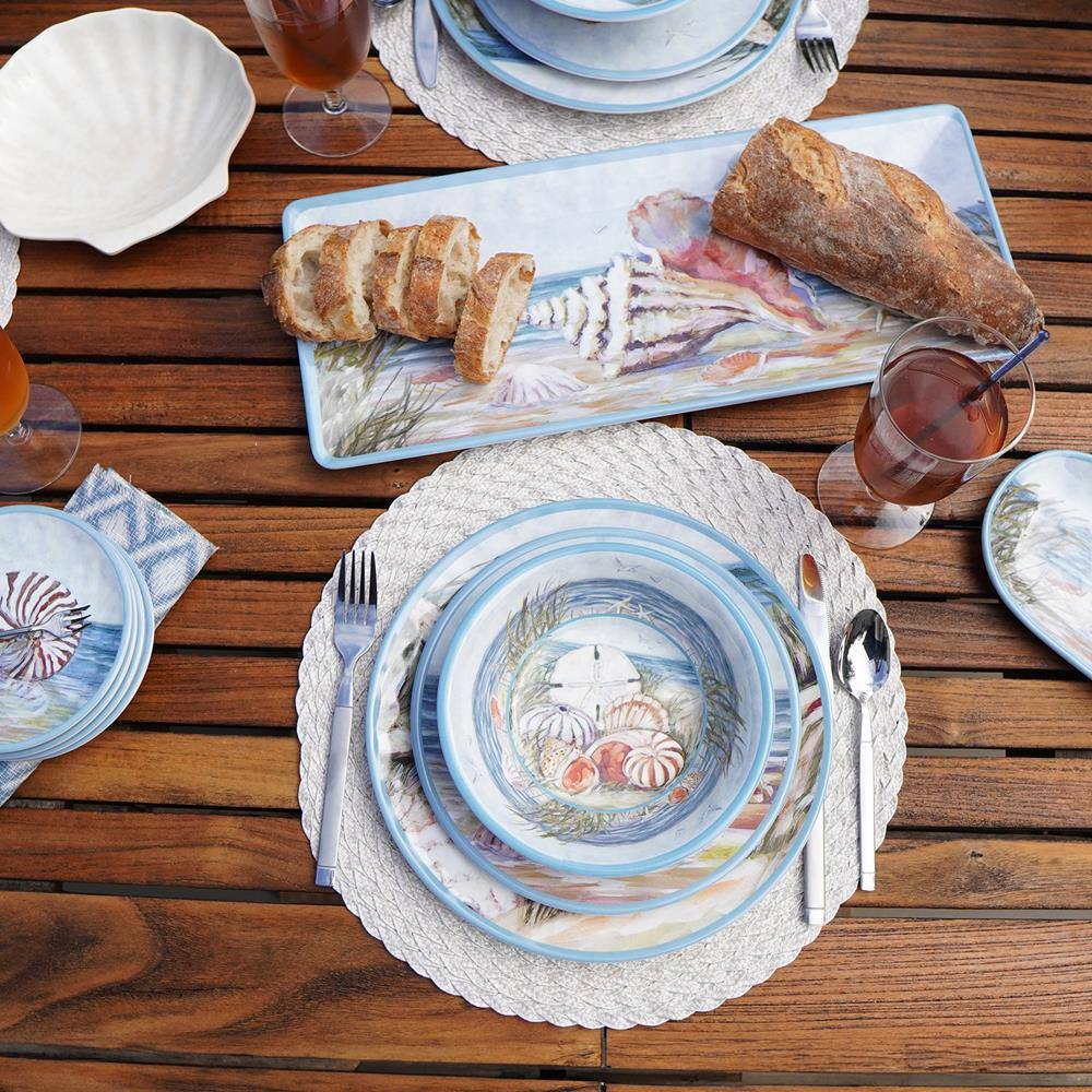 Seacoast Multicolor Melamine 7.5" All-Purpose Serving Bowls Set
