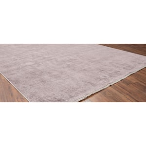 Avalon Pink 2 ft. x 10 ft. Solid Color Area Rug