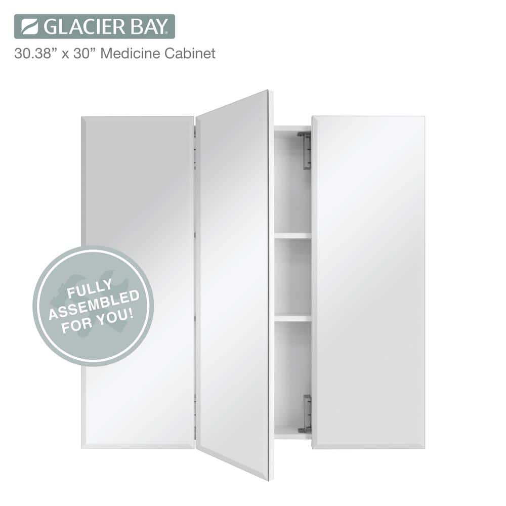 Glacier Bay Rectangular Medicine Cabinet with Mirror