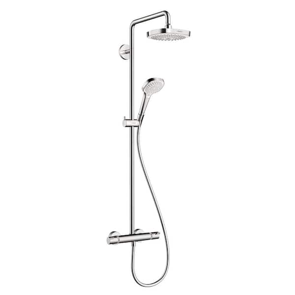 Verbinding verbroken tanker Ten einde raad Hansgrohe Croma Select E 2-Spray46 in. Dual Showerhead and Handheld  Showerhead in Chrome 27257001 - The Home Depot