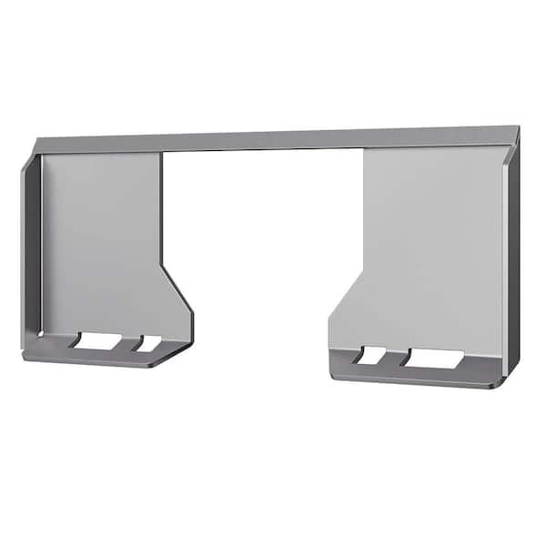3/8" Skid Steer Attachment Plate, Universal Quick Attach Mounting Plate for Bobcat Kubota Tractors