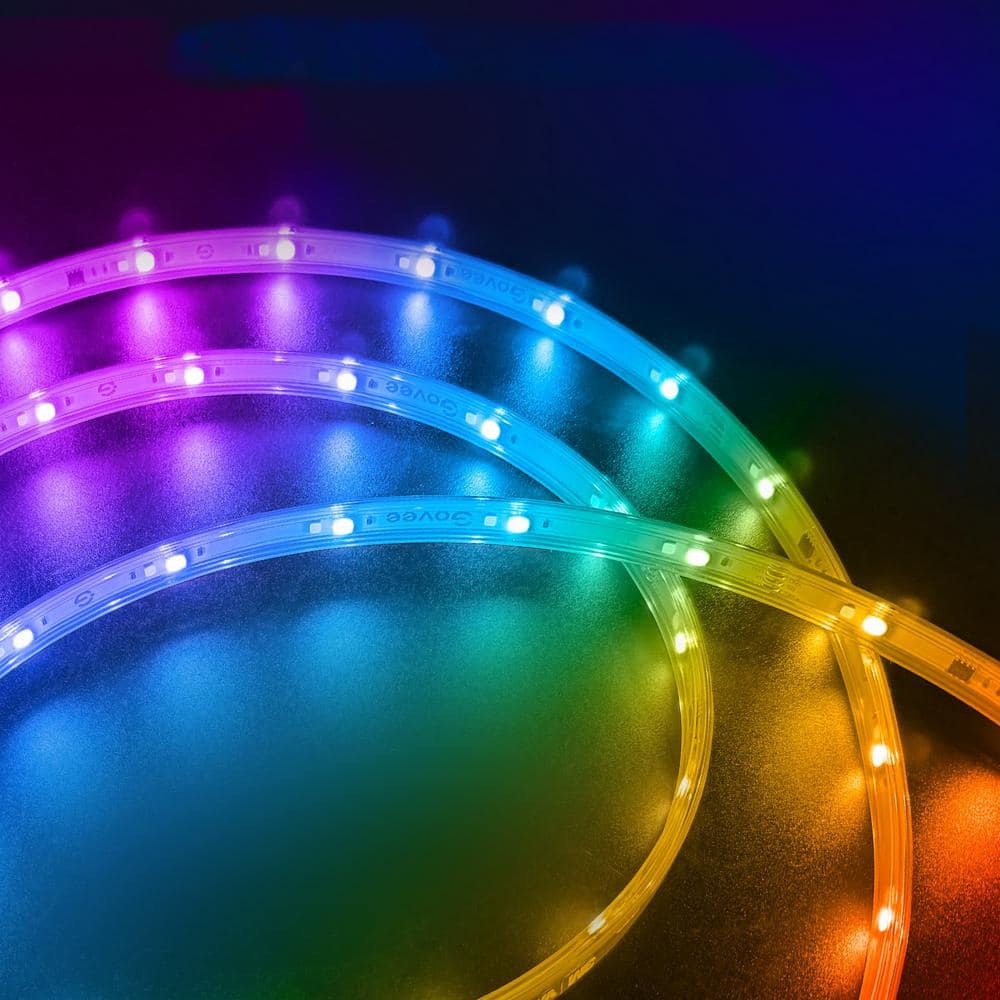32.8 ft Waterproof RGBICW Outdoor LED Strip Light with Smart Control