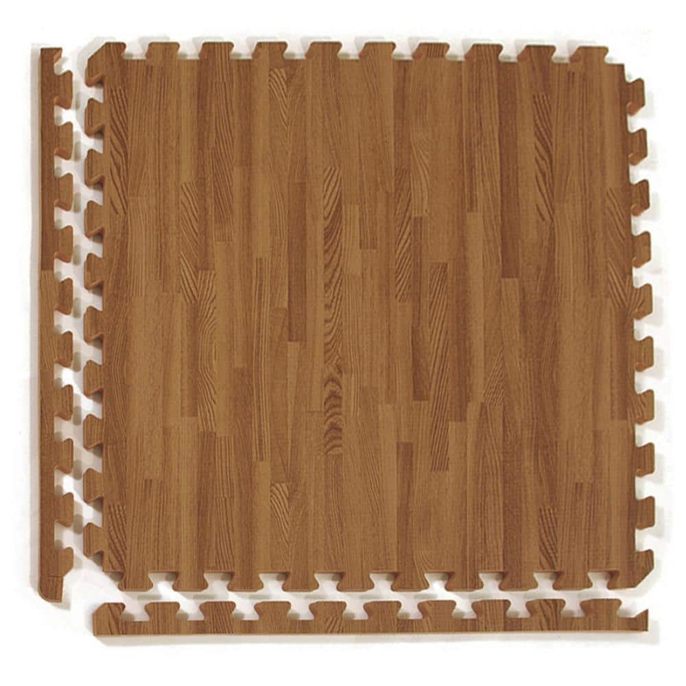 Wood Grain Reversible Dark Wood/Tan 24 in. W x 24 in. L Foam Interlocking Floor Tile (58.12 sq. ft.) (Case of 15) price history on PriceWatchPro