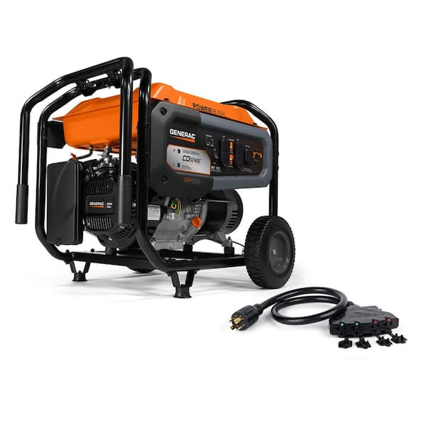 8125 / 6500-Watt Gasoline Powered Portable Generator with COSense and 20 ft. Extension Cord Included - GP6500