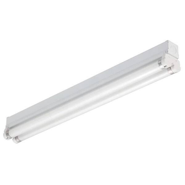 Lithonia Lighting 2 ft. 2-Light Gloss White T8 Fluorescent Strip Light