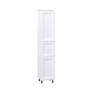 Mancos Bright White Shaker Assembled Pantry Kitchen Cabinet (18 in. W x 94.5 in. H x 24 in. D)