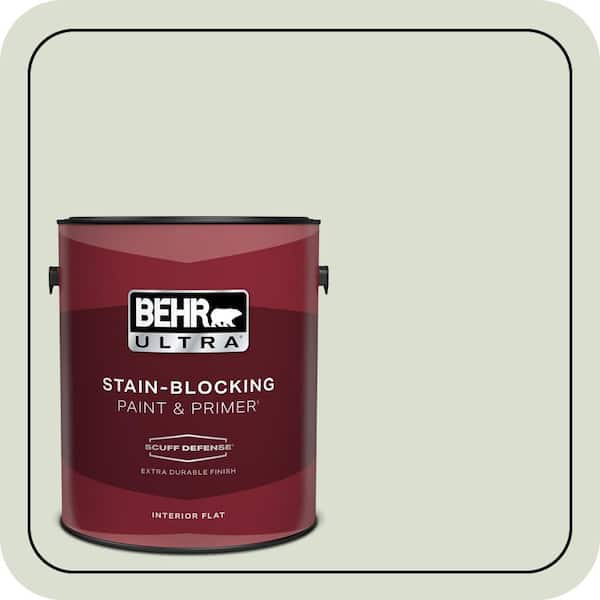 BEHR ULTRA 1 gal. #PPL-47 Sage Tint Extra Durable Flat Interior Paint & Primer