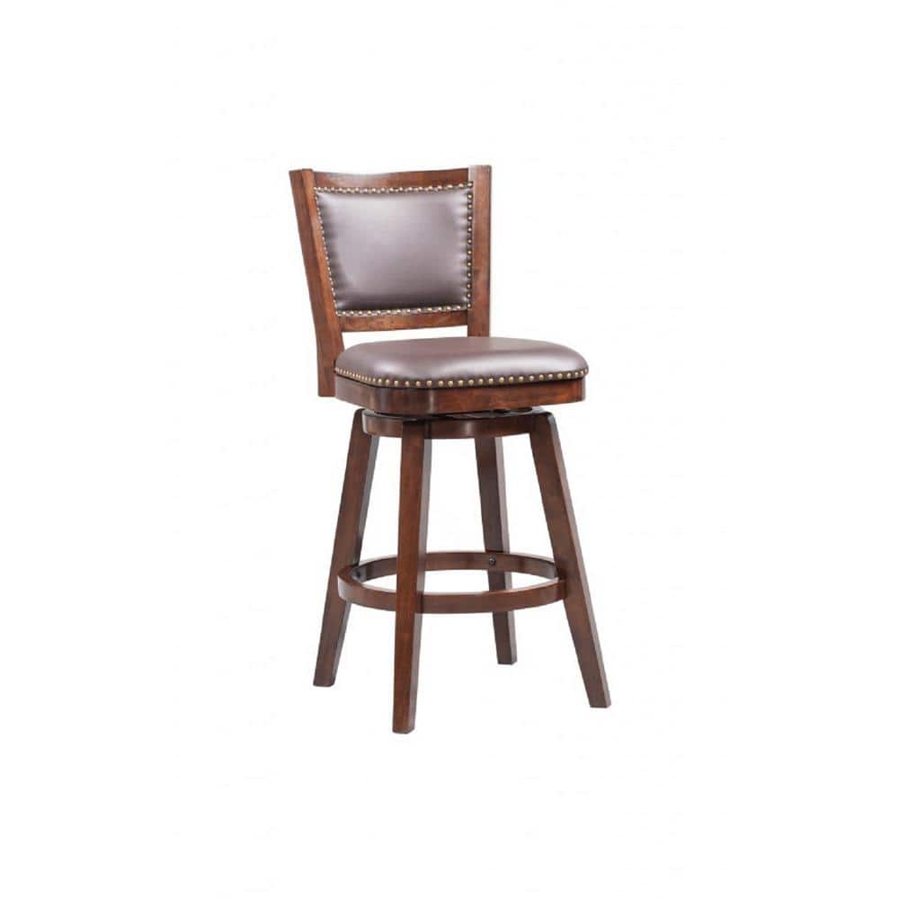 Broadmoor 44in. Product Height Cappuccino Swivel 29 in. Wood Barstool