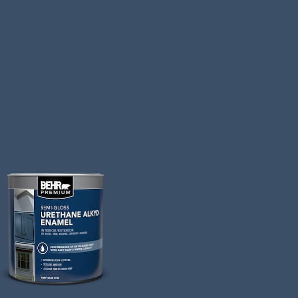 1 qt. #M510-7 Inked Semi-Gloss Enamel Urethane Alkyd Interior/Exterior Paint