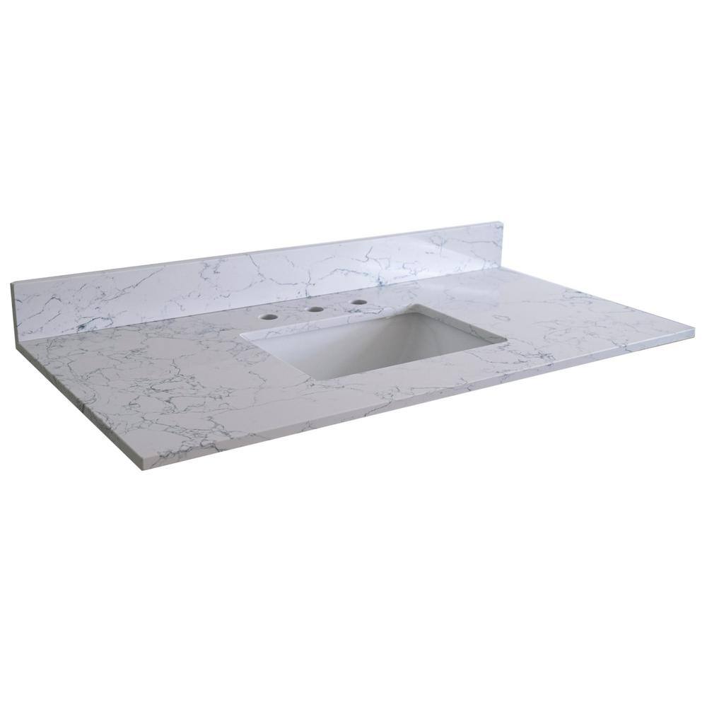 Boyel Living 49 in. W x 22 in. D Engineered Stone Composite Vanity Top