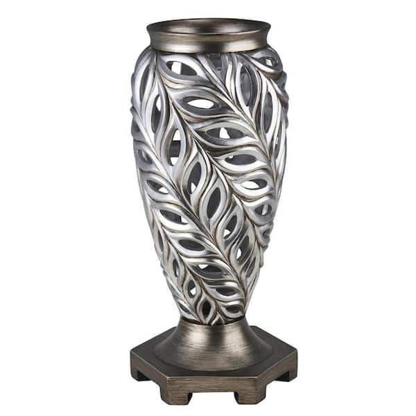 HomeRoots 15.75 in. Multi-Colored Resin Urn Decorative Vase