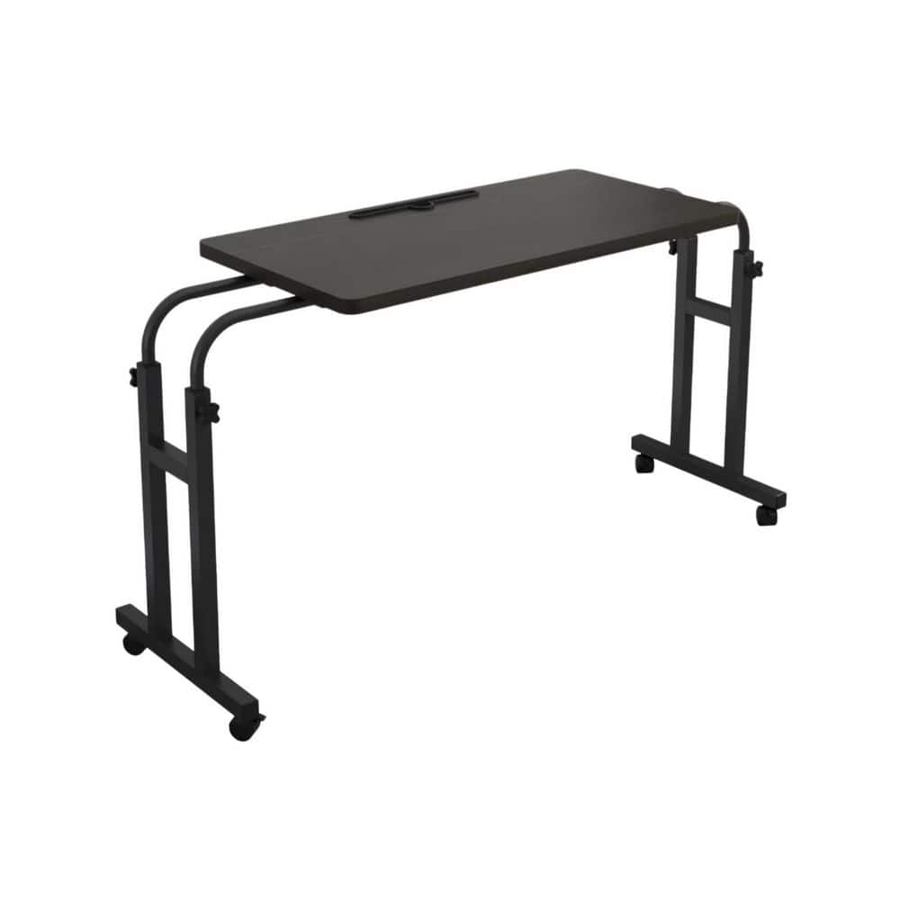 Black Mobile Over The Bed Table with Wheels, Adjustable Height and Length, Recliner Table, Laptop Tray Chair Table price history on PriceWatchPro