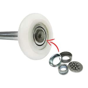 Ultra-Quiet 2 in. Nylon Garage Door Roller with 13-Ball Bearing and 4 Stem (10-Pack)