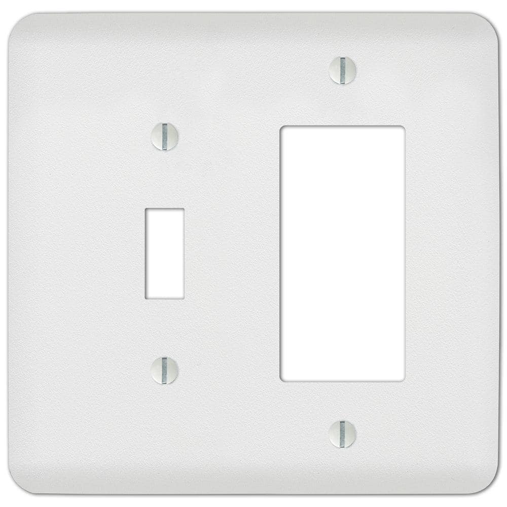 Perry 2 Gang 1-Toggle and 1-Rocker Steel Wall Plate - White price history on PriceWatchPro