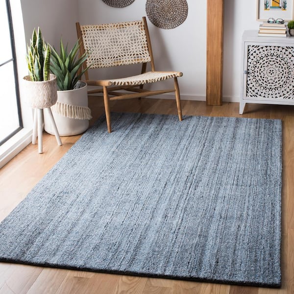 Abstract Gray 4 ft. x 6 ft. Solid Area Rug