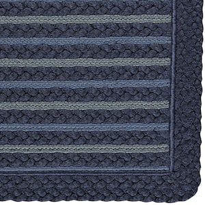 Boathouse Navy 11.4 ft. x 14.4 ft. Braided Cross Sewn Area Rug