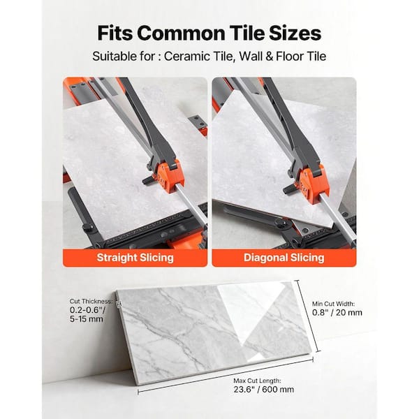 SKYSHALO 47.2 in. Tile Cutter with Tungsten Carbide Blade and
