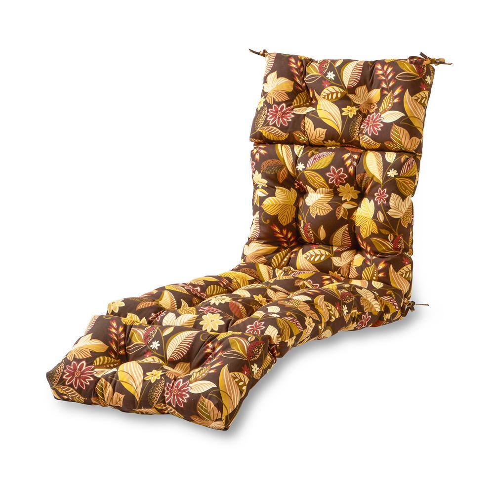 Greendale Home Fashions Timberland Floral Outdoor Chaise Lounge Cushion -  OC4804-TIMB FLO
