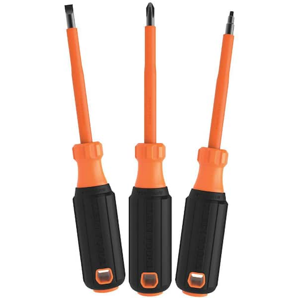 Klein Tools Screwdriver Set, 1000-Volt Insulated, (3-Piece)