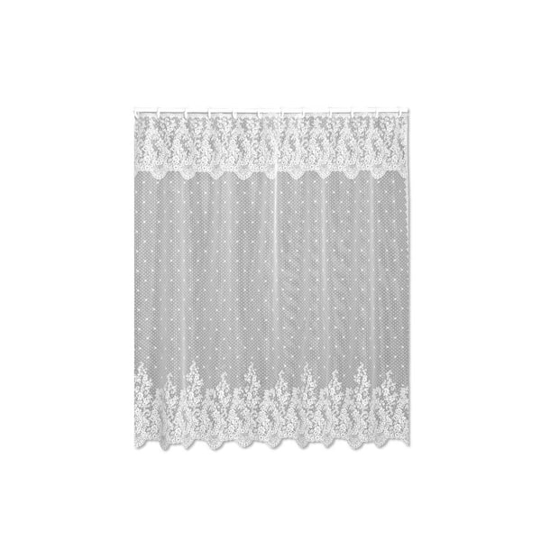 Heritage Lace Shower Curtain FLORET floral lace pattern Shower Decor NEW 