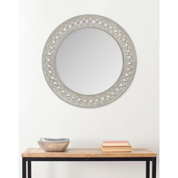 SAFAVIEH Braided Chain 24 in. x 24 in. solid Wood Framed Mirror