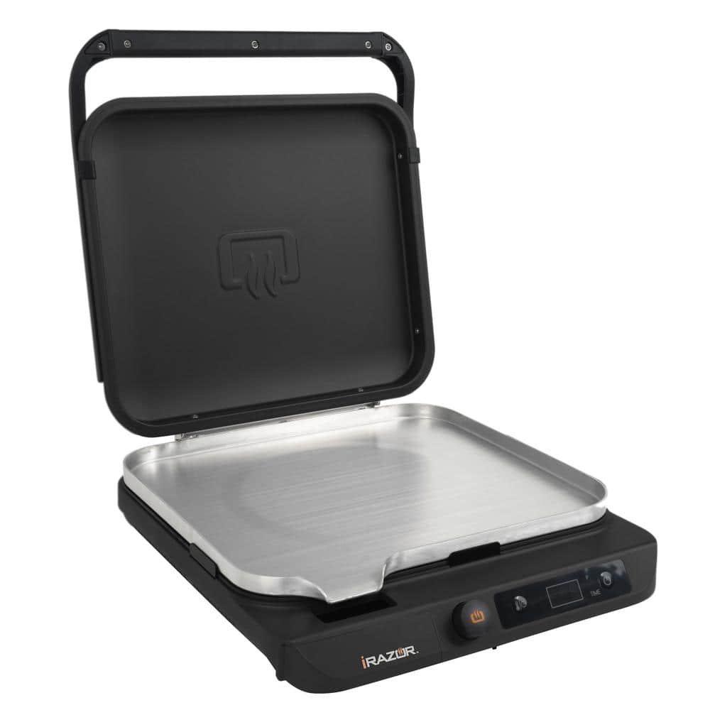 Portable Induction Heating Electric Grill Griddle in Black