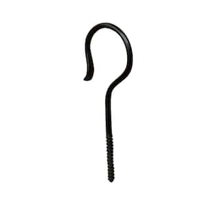 6 in. Tall Black Powder Coat Iron Multi-Use Wall/Ceiling Hook