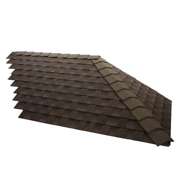 GAF TimberCrest Slate Bullnose Hip and Ridge Cap Shingles - 20 ft Coverage