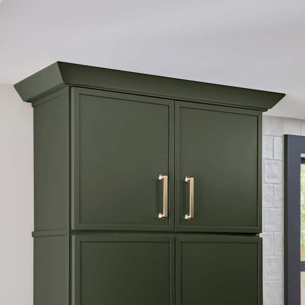 Leyton 36 in. W x 24 in. D x 18 in. H Ready to Assemble Plywood Slim Shaker Wall Bridge Kitchen Cabinet in Fern Green