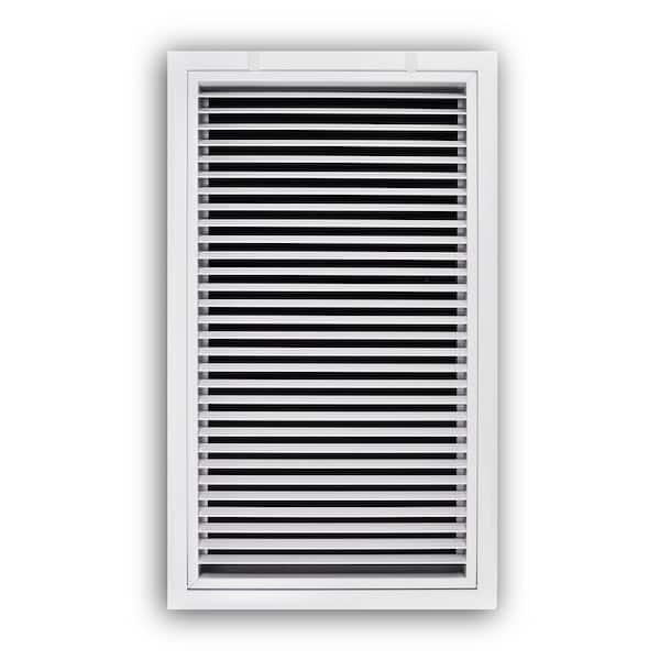 14 in. x 20 in. White Aluminum Fixed Bar Return Air Filter Grille