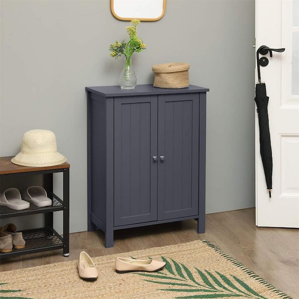 Freestanding Bathroom Storage Cabinet with Mirror