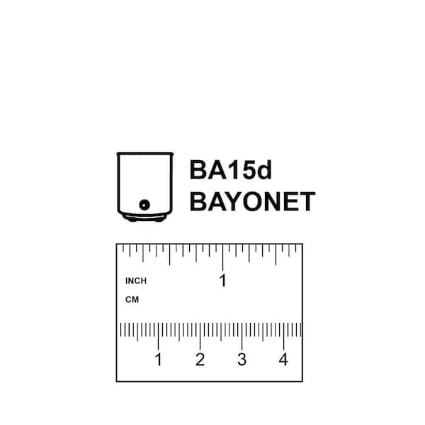 Satco 150W Clear T4.5 Bulb - BA15d DC Bayonet Base, 2700 Lumens, Warm White Light