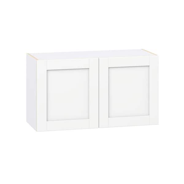 Milton 36 in. W x 14 in. D x 20 in. H Assembled Shaker Wall Bridge Kitchen Cabinet in Bright White